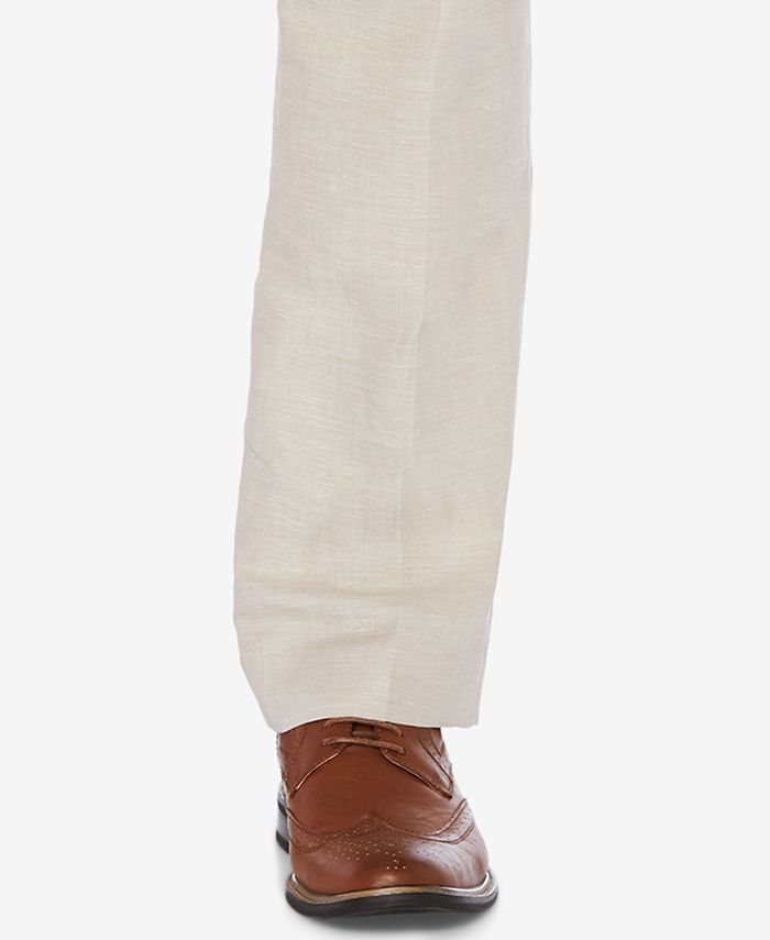 Perry Ellis Men's ClassicFit Linen Blend Herringbone Pants Macy's