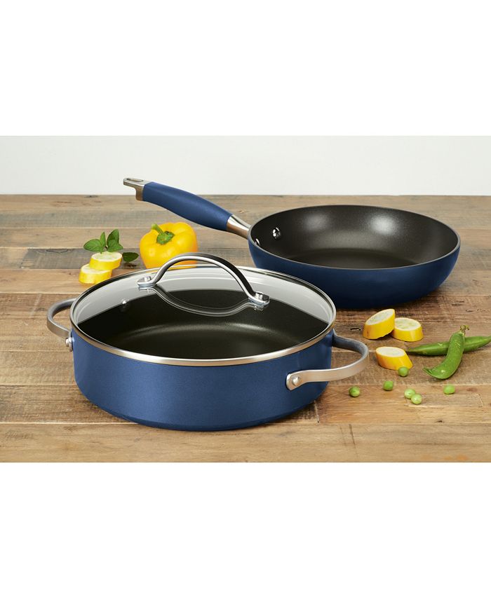 Anolon Advanced Indigo HardAnodized Nonstick 3Piece Cookware Set Macy's