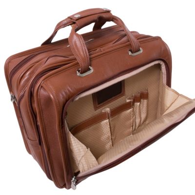 West Town 15" Fly-Through Checkpoint-Friendly Patented Detachable -Wheeled Laptop Briefcase