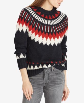 ralph lauren geometric sweater