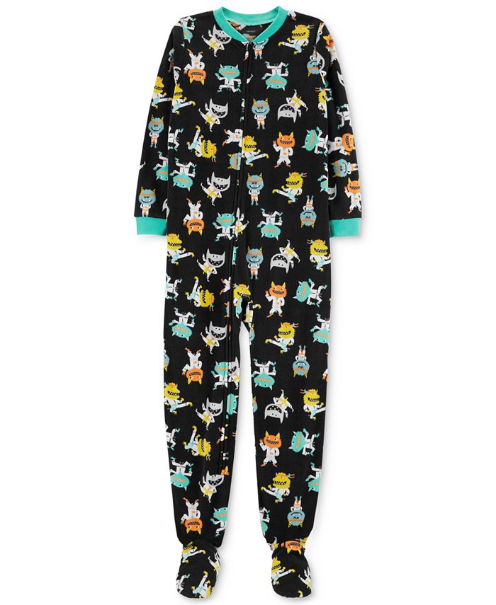 Carters big clearance girl footed pajamas
