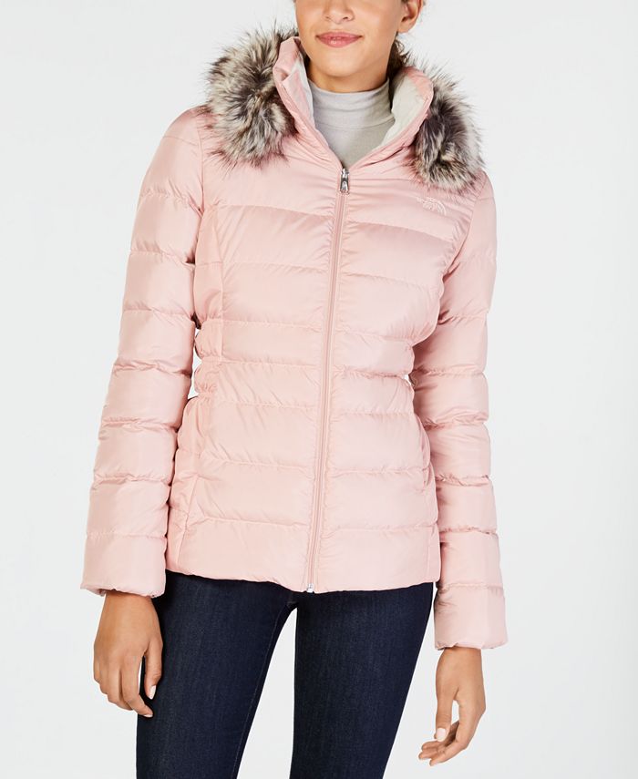 The North Face Gotham FauxFurTrim Hooded Jacket Macy's