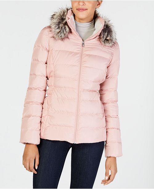 The North Face Gotham Faux-Fur-Trim Hooded Jacket & Reviews - Jackets & Blazers - Women - Macy&#39;s