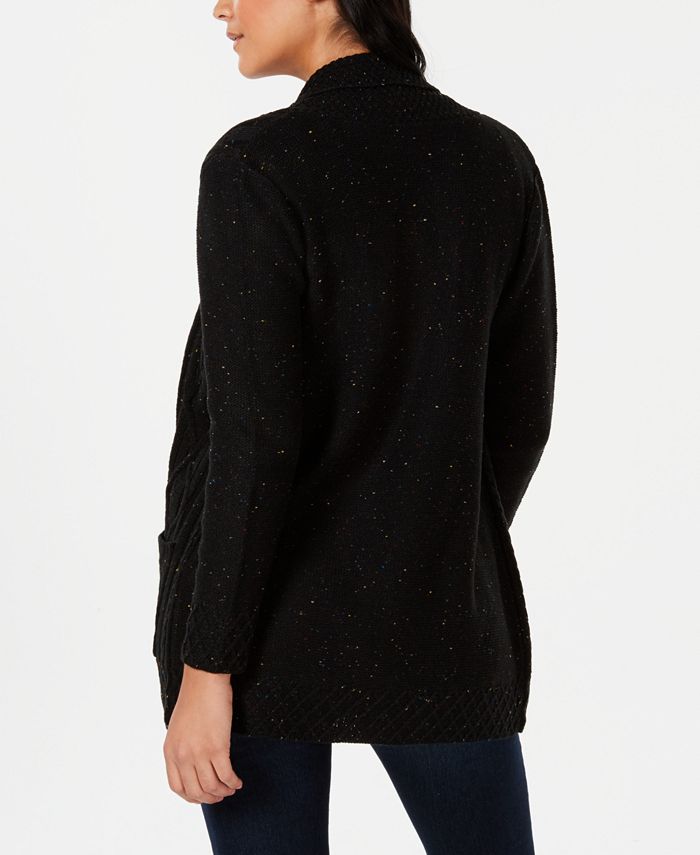NY Collection Petite CableKnit Cardigan Macy's
