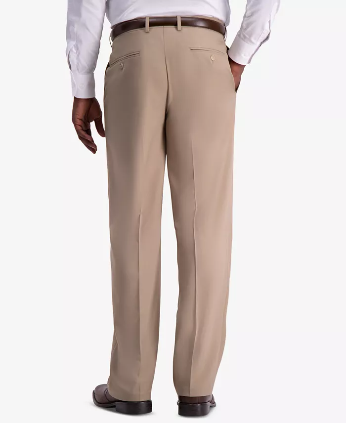 Men's Premium Comfort Stretch Classic-Fit Solid Flat Front Dress Pants - thumbnail 8