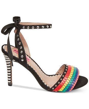 Betsey Johnson Tyna Multicolored Studded Sandals Macy s