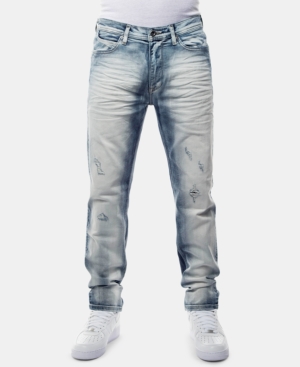 image of Sean John Men-s Athlete Relaxed Tapered-Fit Stretch Jeans, Created for Macy-s