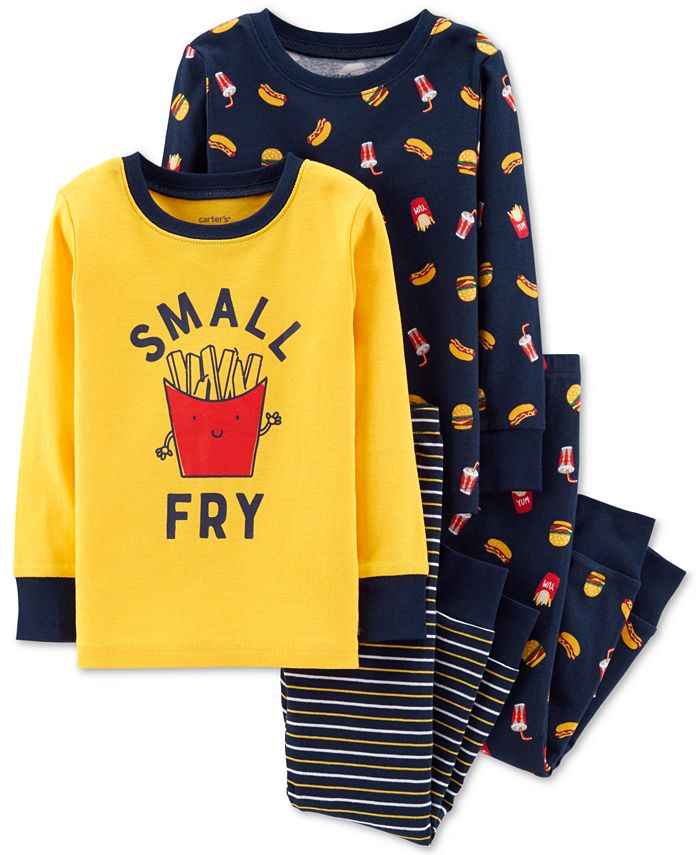 Carter's Toddler Boys 4Pc. French Fry Cotton Pajamas Macy's