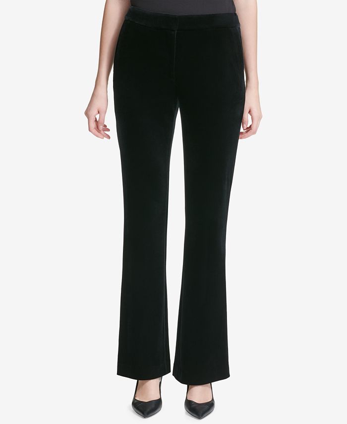 Calvin Klein Velvet Pants - Macy's