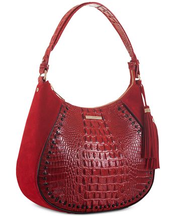 Brahmin Amira Lausanne Embossed Leather Hobo Macy s