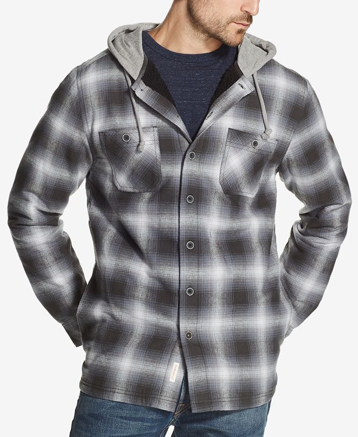 Weatherproof Vintage Men's Hooded Shirt Jacket - Macy's