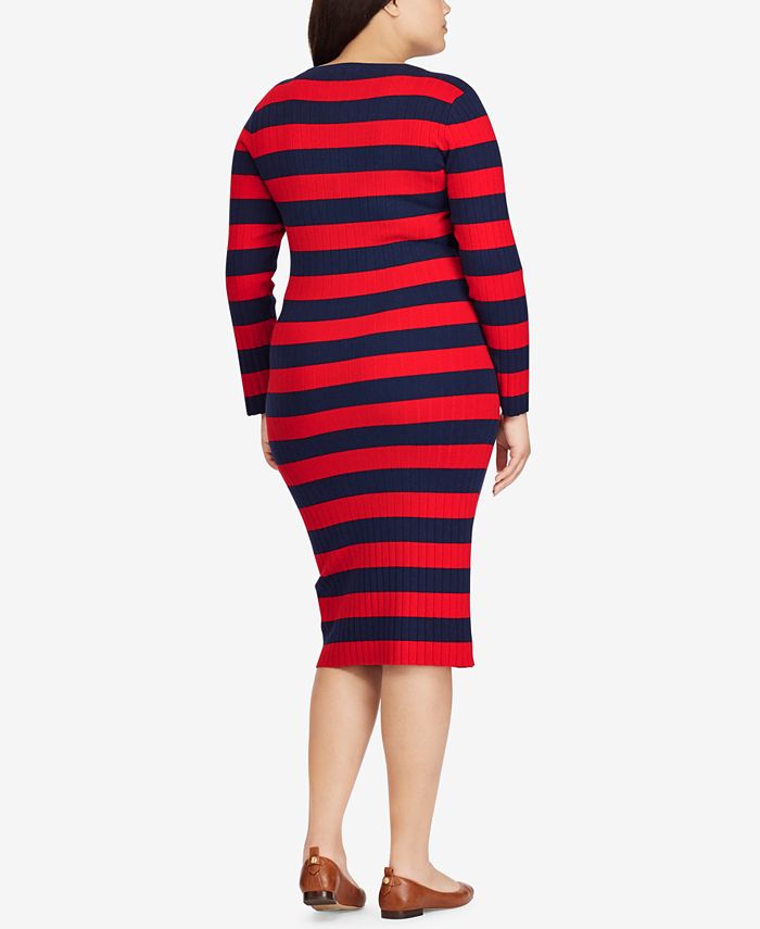 Lauren Ralph Lauren Plus Size Striped Dress Macys