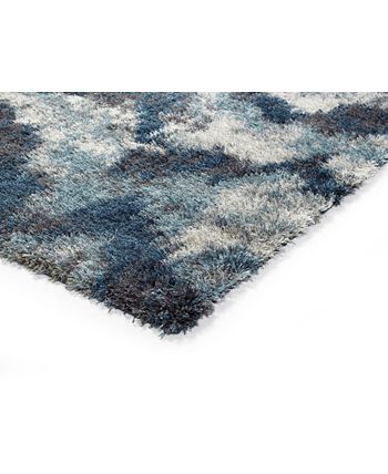 D Style - Jackson Shag Cliff Navy 7'10" x 10'7" Area Rug