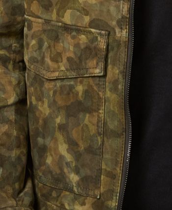 Michael Kors Men's Camouflage Suede Trucker Jacket & Reviews - Coats ...