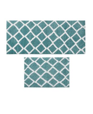 Bittman Tufted Reversible Microfiber Bath Rug, 24" x 60"