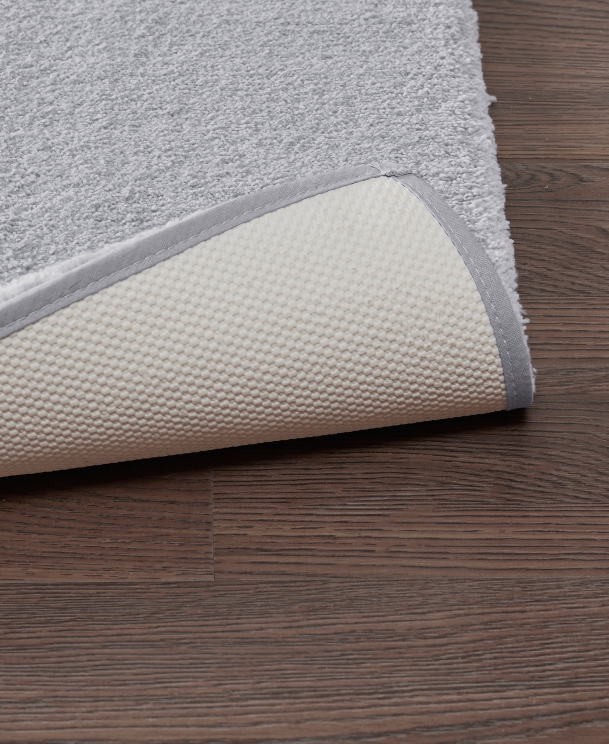 Madison Park Signature Marshmallow Contour Bath Rug, 20" X 24" In Gray