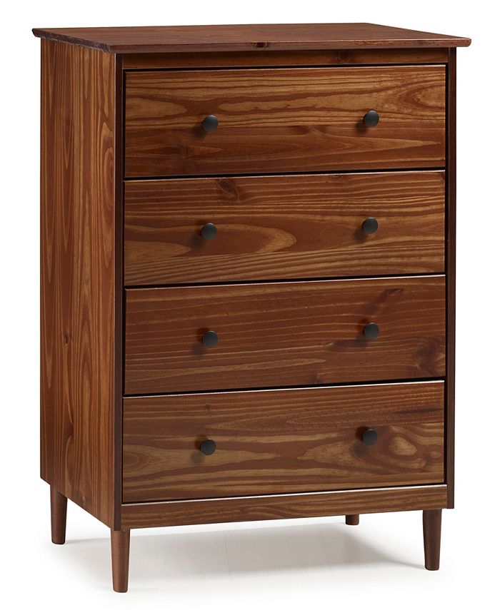 Walker edison 4 drawer deals solid wood dresser