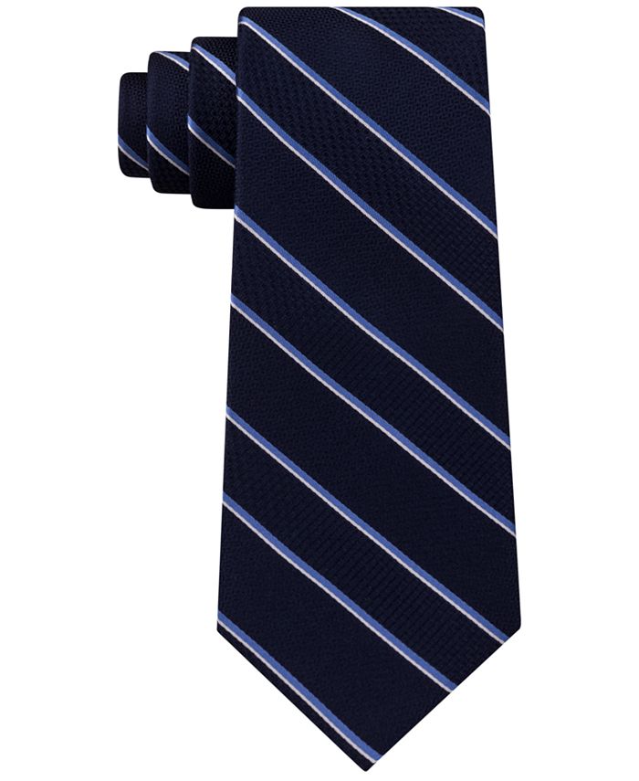 Michael Kors Men's Multi-Weave Satin Stripe Silk Tie - Macy's