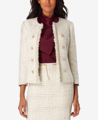 tahari boucle coat