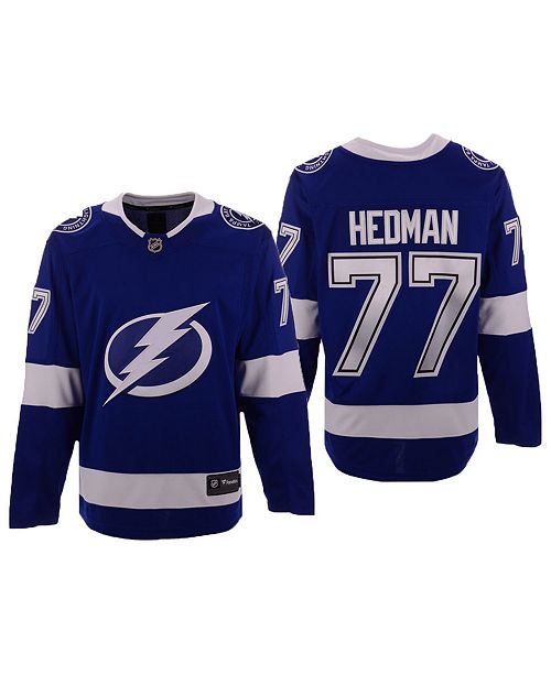 Authentic Nhl Apparel Fanatics Men S Victor Hedman Tampa Bay Lightning Breakaway Player Jersey Reviews Sports Fan Shop By Lids Men Macy S