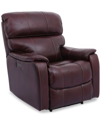 Hatherleigh 34" Leather Dual Power Recliner with USB Power Outlet
