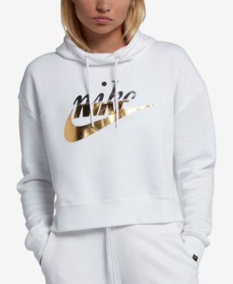 nike hoodie metallic logo