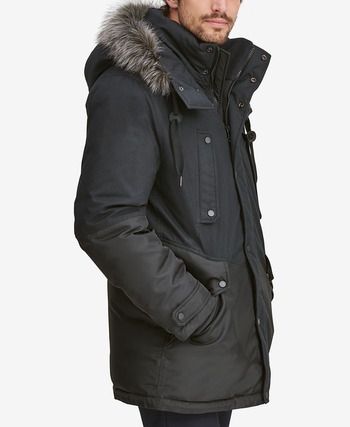 Marc New York Men's MixedMedia Parka with Removable Hood & Reviews