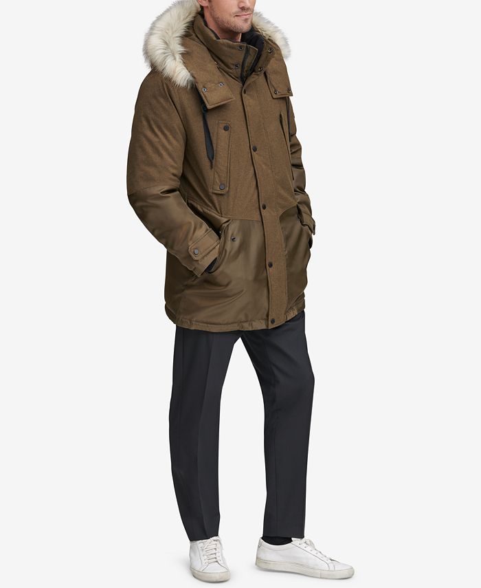 Marc New York Men's MixedMedia Parka with Removable Hood & Reviews