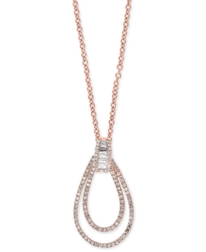 image of Effy Diamond Double Loop 18