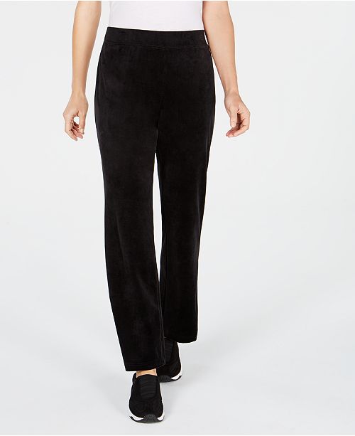 karen scott velour pants