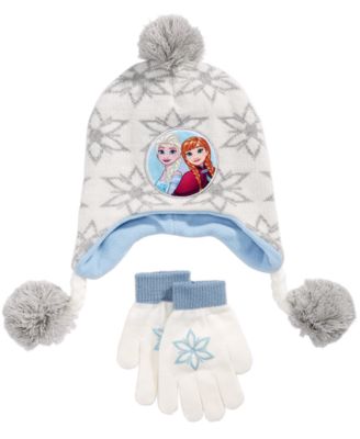 girls grey hat and gloves