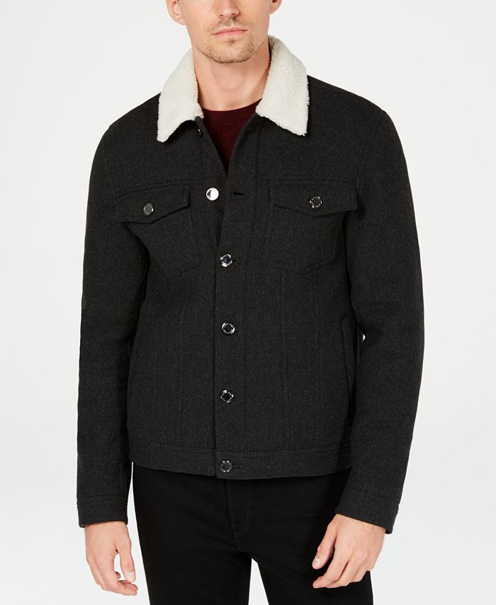 Michael Kors Men s Sherpa Trucker Jacket Macy s