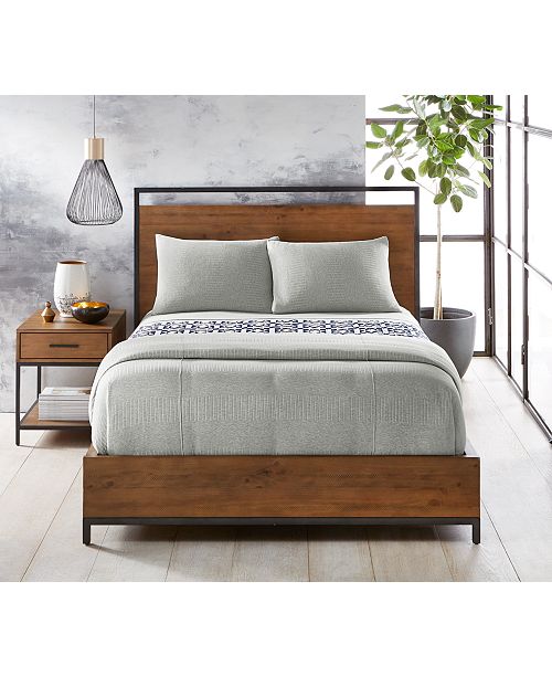 Calvin Klein Steve Ribbed Stripe Bedding Collection Created For