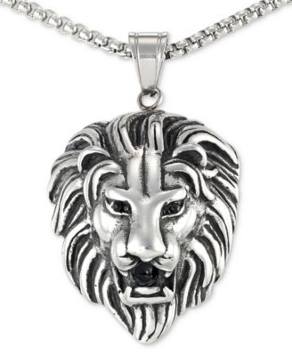 lion head necklace for men