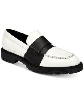 calvin klein men's miguel nappa leather loafers