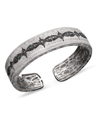 blue diamond bangle bracelet