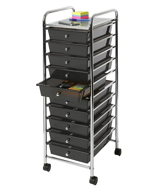 Seville Classics 10 Drawer Organizer Cart Reviews Cleaning