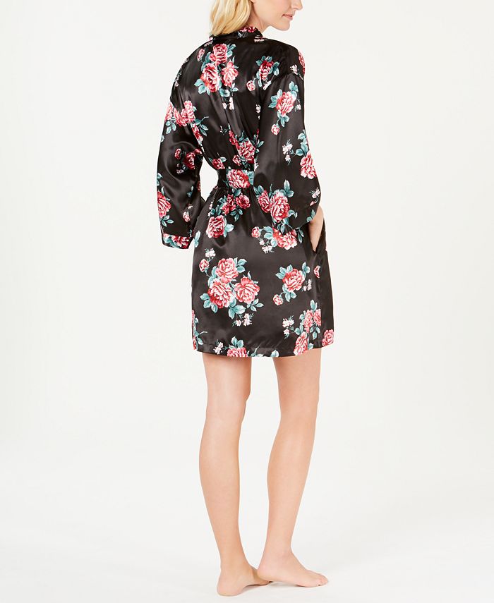 Thalia Sodi Floral-Print Wrap Robe, Created for Macy's - Macy's