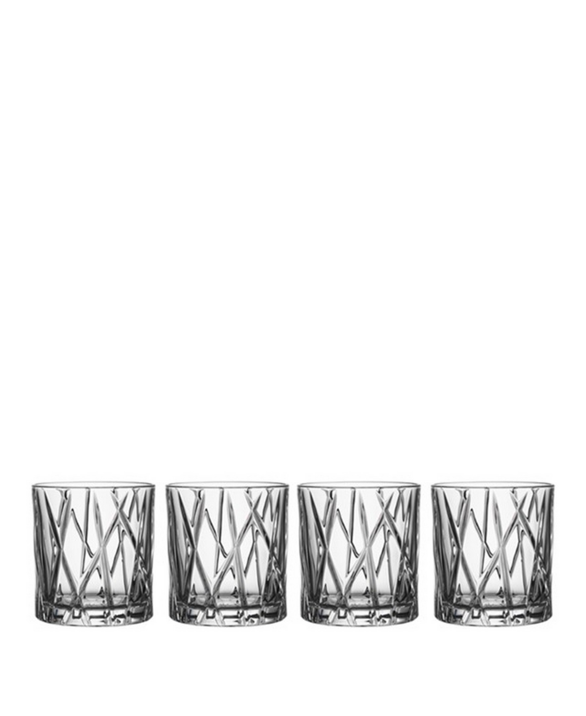 Orrefors City Old Fashioned Glasses, Set Of 4 In Clear