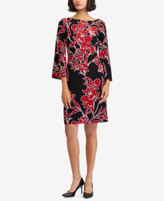 Lauren Ralph Lauren Floral-Print Shift Dress, Created for Macy's - Macy's