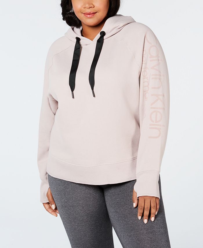 Calvin klein hoodie plus size clearance