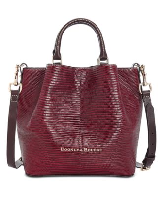 Dooney Bourke Lizard Embossed Leather Small Barlow Tote Macy s