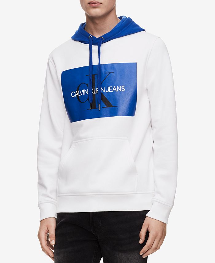 Calvin Klein Jeans Men's Monogram Logo Hoodie Created for Macy's - Macy's
