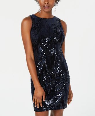macy's black velvet dress