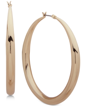 image of Anne Klein Tapered Medium Hoop Earrings
