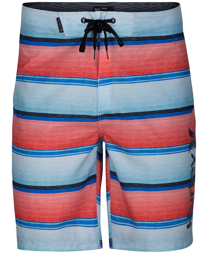 Hurley Men's Baja Striped Board Shorts - Macy's