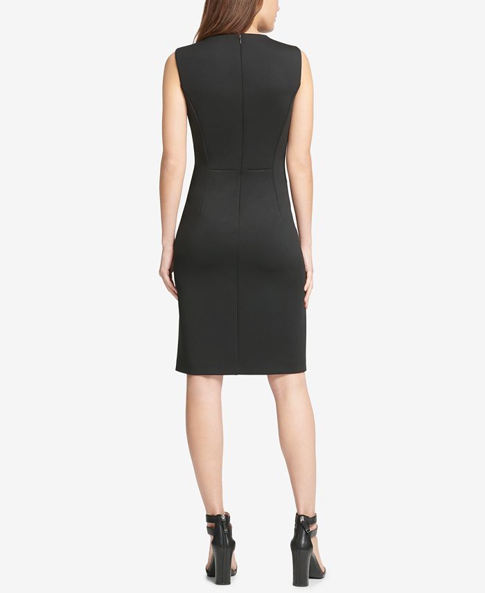 DKNY Sleeveless Zipper Sheath Dress, Created for Macy's - Macy's