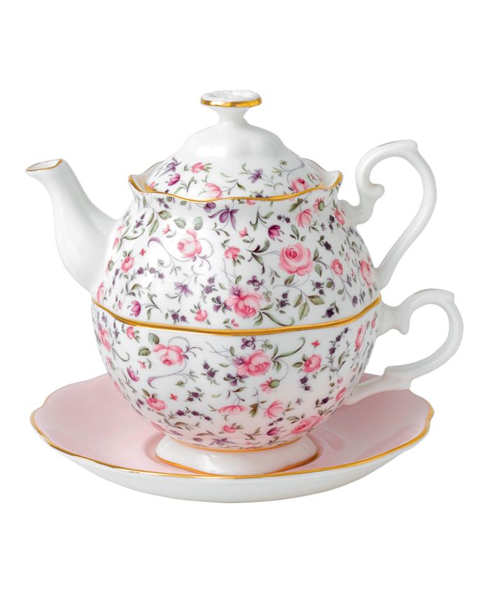 Royal Albert New Country Roses Tea For One - Macy's