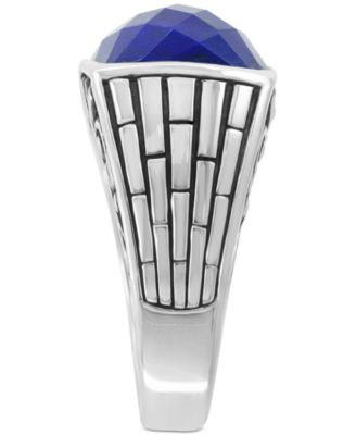 EFFY Collection EFFY® Men's Lapis Lazuli Ring in Sterling Silver