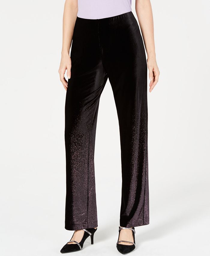 Alfani Petite Velvet Pull-On Pants, Created for Macy's - Macy's